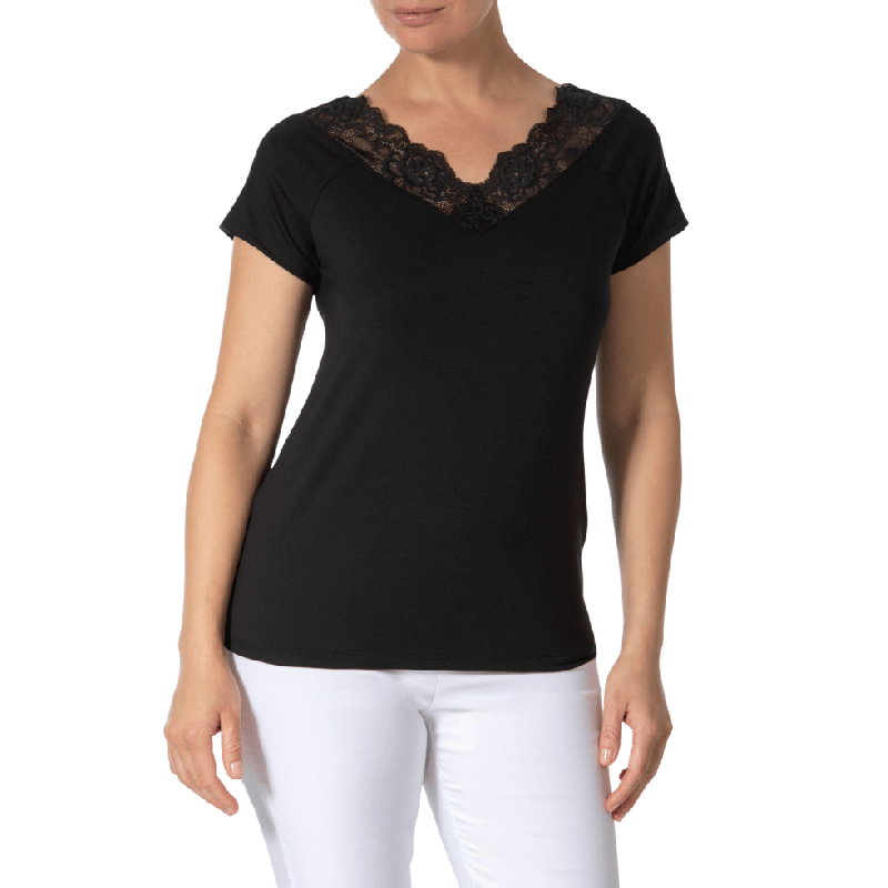 Maglia in modal con pizzo Greta Janira Top