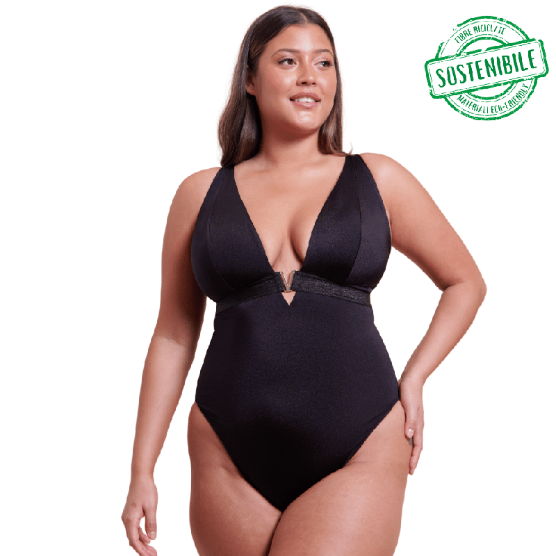 Costume intero Siren Seas scollato Curvy Kate