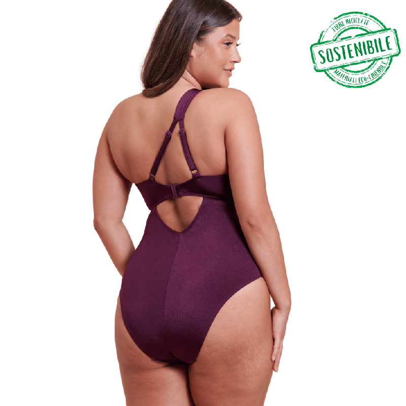 Costume intero Beach Bliss a fascia monospalla Curvy Kate