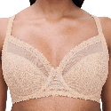 Reggiseno Soft Chantelle Romance Beige Dorè Coppe