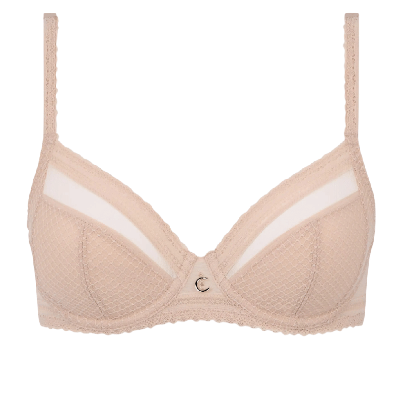 Reggiseno Soft Chantelle Romance Beige Dorè Coppe