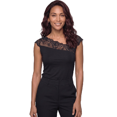 Maglia in modal con pizzo Greta Janira Top