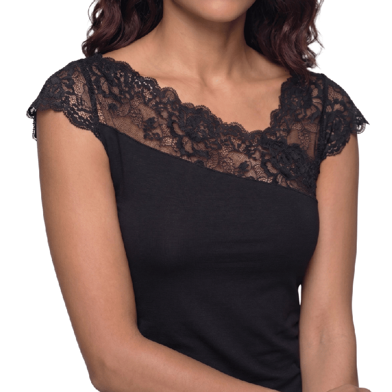 Maglia in modal con pizzo Greta Janira Top