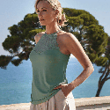 Maglia in modal con pizzo Angie Janira Top