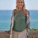 Maglia in modal con pizzo Angie Janira Top