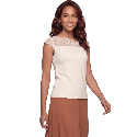 Maglia in modal con pizzo Greta Janira Top
