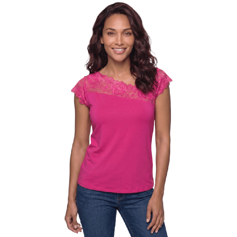 Maglia in modal con pizzo Greta Janira Top