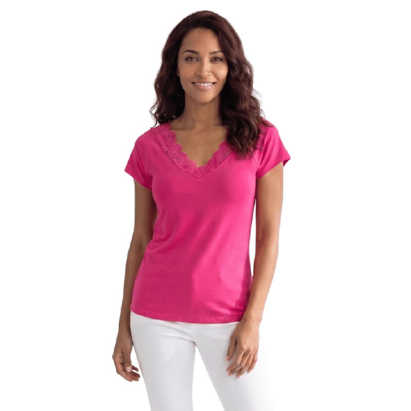 Maglia in modal con pizzo Greta Janira Top