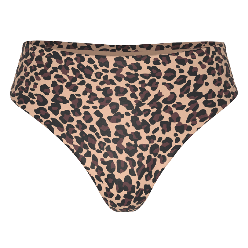 Perizoma Vita Alta Mey Simple Better Invisible Print Cream Tan