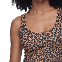 Top Spalla Larga Mey Simply Better Invisible Print Cream Tan