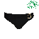 PD-4013550ZWA- Slip bikini a vita media Uvita- Nero