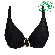 PD-4013519ZWA- Bikini triangolo preformato Uvita con ferretto - Nero