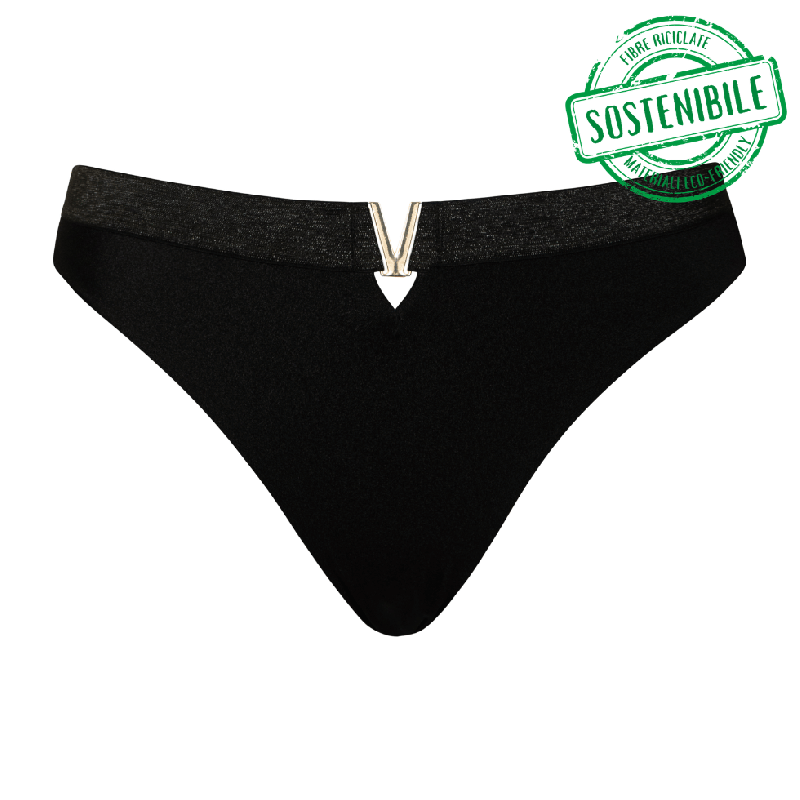 CK-CS044515-BLK - Slip bikini combinabile sgambato Siren Seas - nero