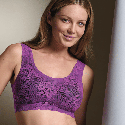 Bralette con coppe imbottite Essential Lace Anita magic Purple
