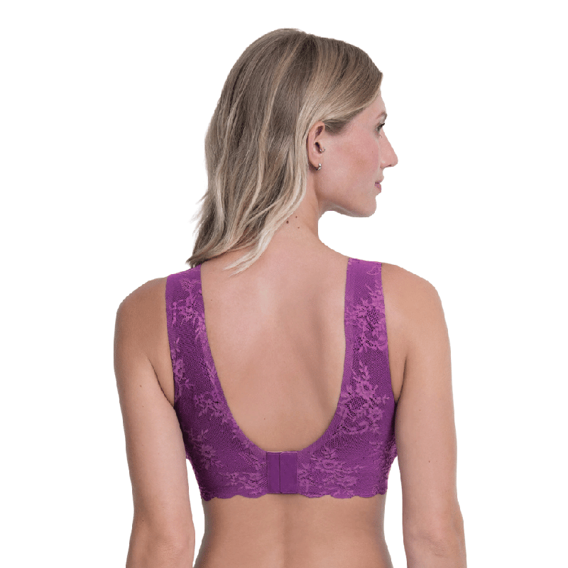 Bralette con coppe imbottite Essential Lace Anita magic Purple
