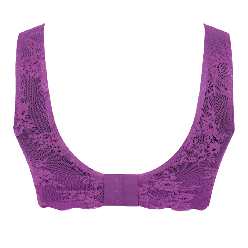 Bralette con coppe imbottite Essential Lace Anita magic Purple