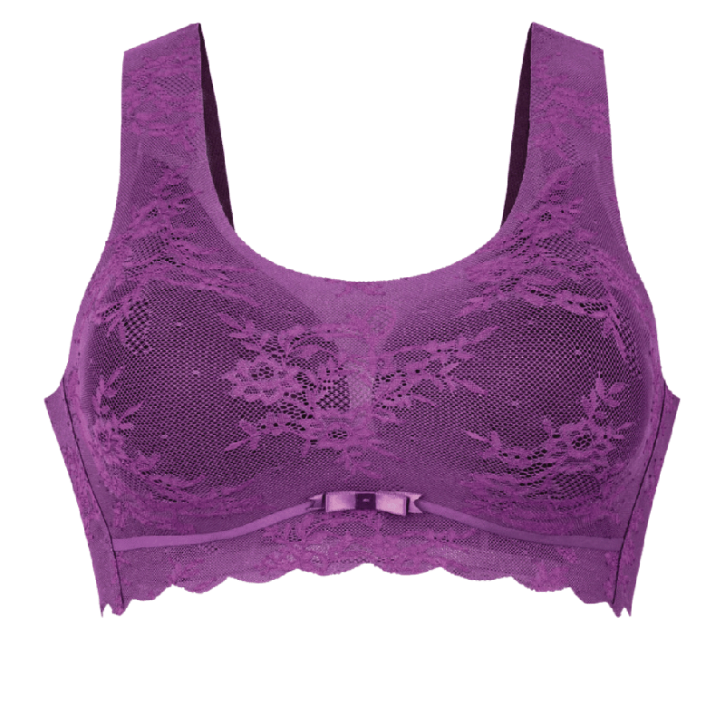 Bralette con coppe imbottite Essential Lace Anita magic Purple
