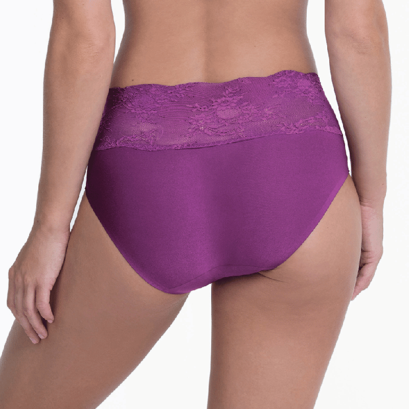 Slip vita alta con pizzo Essential Lace di Anita magic purple