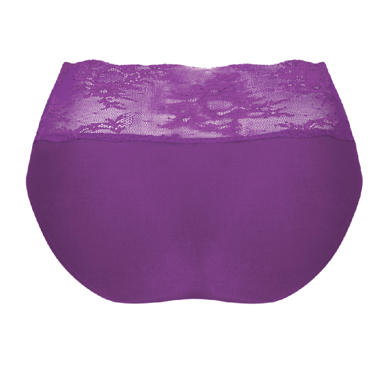 Slip vita alta con pizzo Essential Lace di Anita magic purple