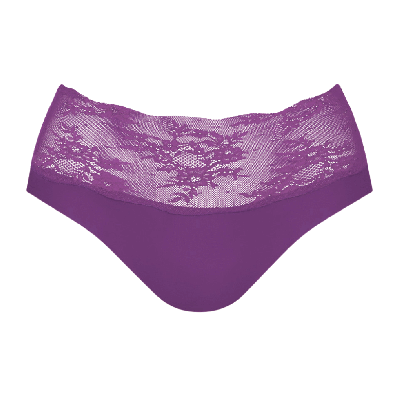 Slip vita alta con pizzo Essential Lace di Anita magic purple