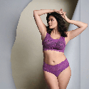 Slip vita alta con pizzo Essential Lace di Anita magic purple