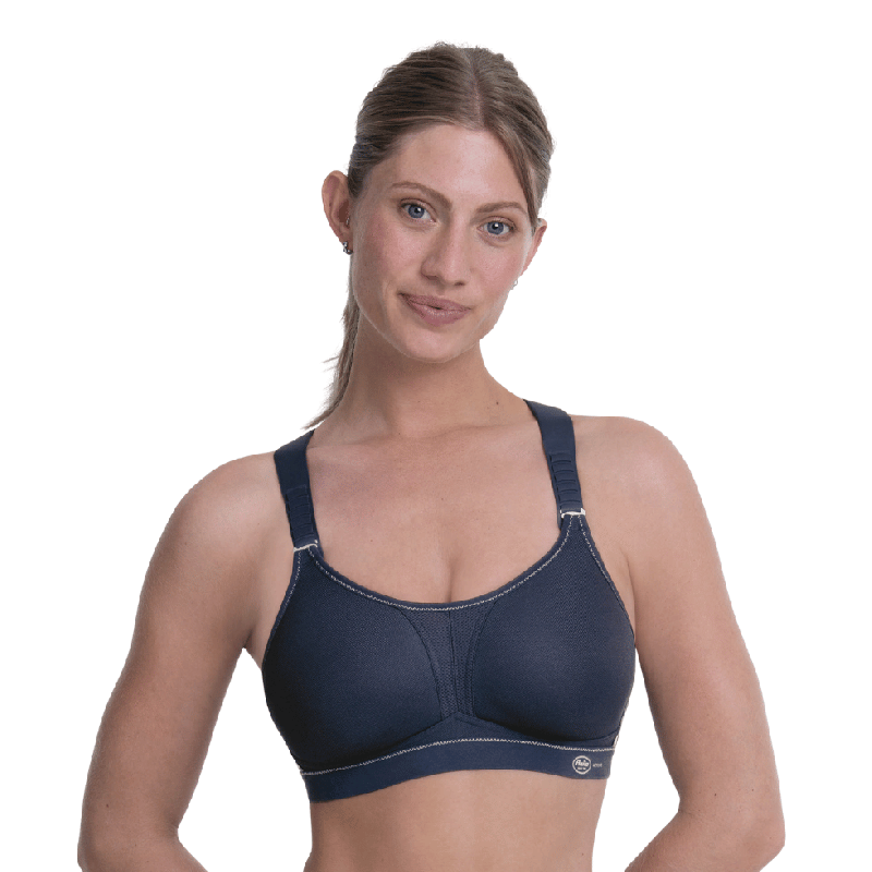 Reggiseno sportivo grandi taglie incrociato Anita Blue Iris