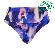 CL-C17UC5-C70-Slip bikini vita alta Sauvage - Blurred Night