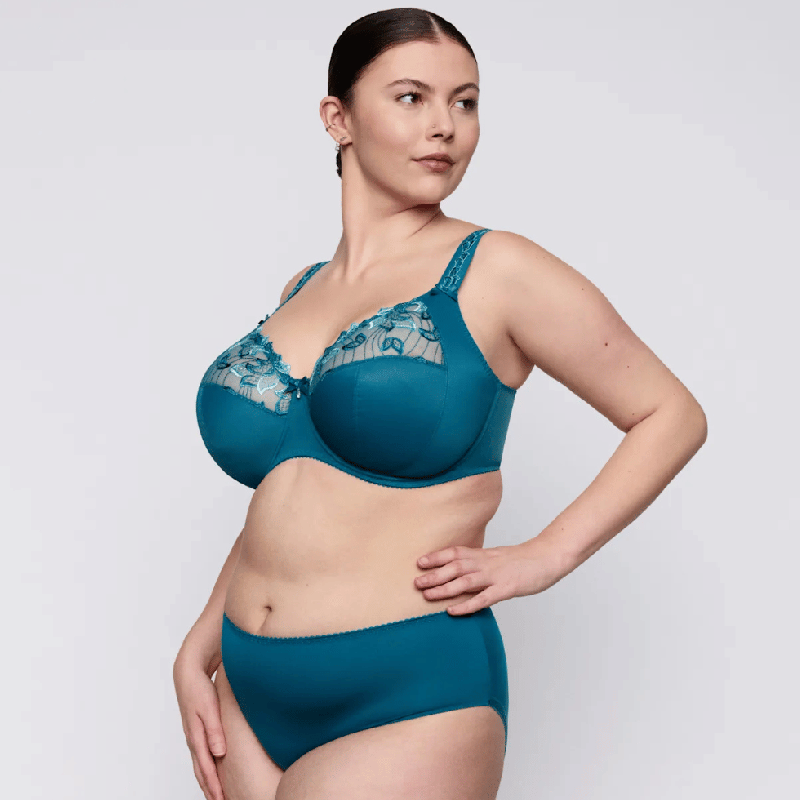 Slip alto liscio Deauville Primadonna Peacock