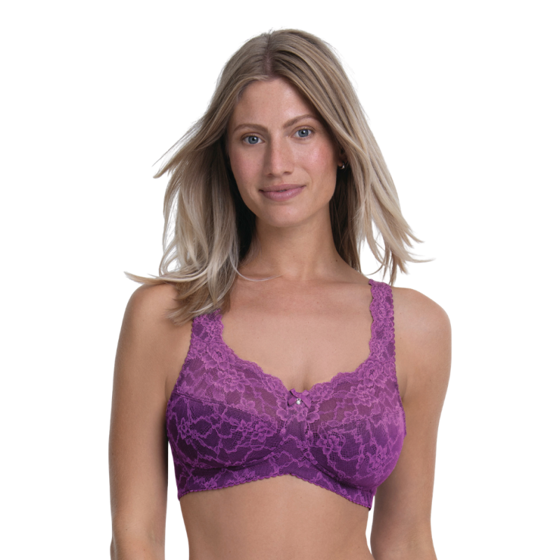 Reggiseno senza ferretto Bobette Rosa Faia Magic Purple