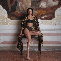 Slip vita alta Liz Rosa Faia Lingerie Gold Cat
