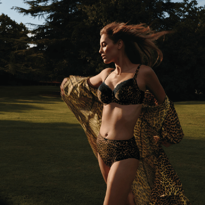 Reggiseno con ferretto Liz Rosa Faia Gold Cat