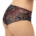 Shorty in Pizzo Mey Luxurious Hot Maroon
