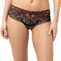 Shorty in Pizzo Mey Luxurious Hot Maroon