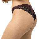 Completo Bralette e Brasiliana Mey Poetry Dream Hot Hot Maroon