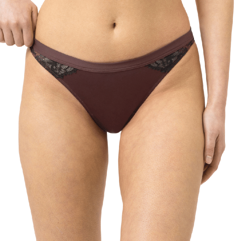 Completo Bralette e Brasiliana Mey Poetry Dream Hot Hot Maroon