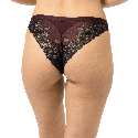 Completo Bralette e Brasiliana Mey Poetry Dream Hot Hot Maroon
