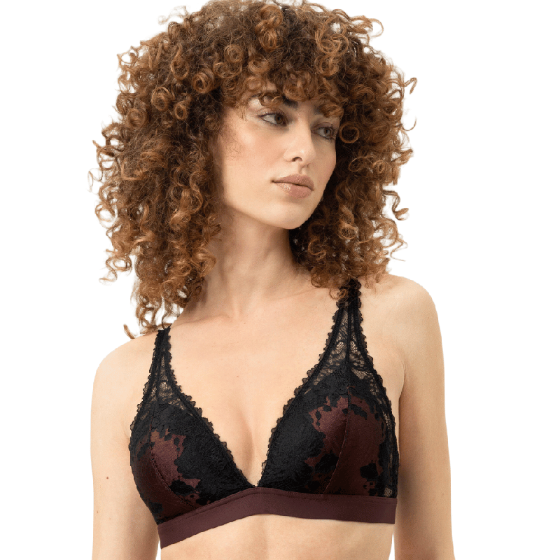 Completo Bralette e Brasiliana Mey Poetry Dream Hot Hot Maroon