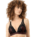 Completo Bralette e Brasiliana Mey Poetry Dream Hot Hot Maroon