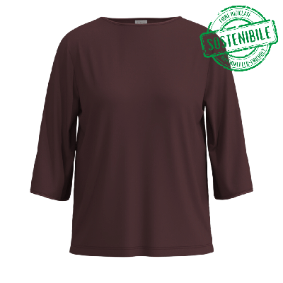Maglia manica 3/4 Pure Chic di Mey Hot Maroon
