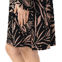 Camicia da Notte Lunga Mey Vivid Bloom Nero