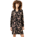 Camicia da Notte Lunga Mey Vivid Bloom Nero