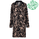 Camicia da Notte Lunga Mey Vivid Bloom Nero