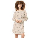Camicia da Notte Cotone Mey Winter Birds Almond Milk