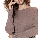 Maglia manica lunga Pure Chic di Mey milk and coffee