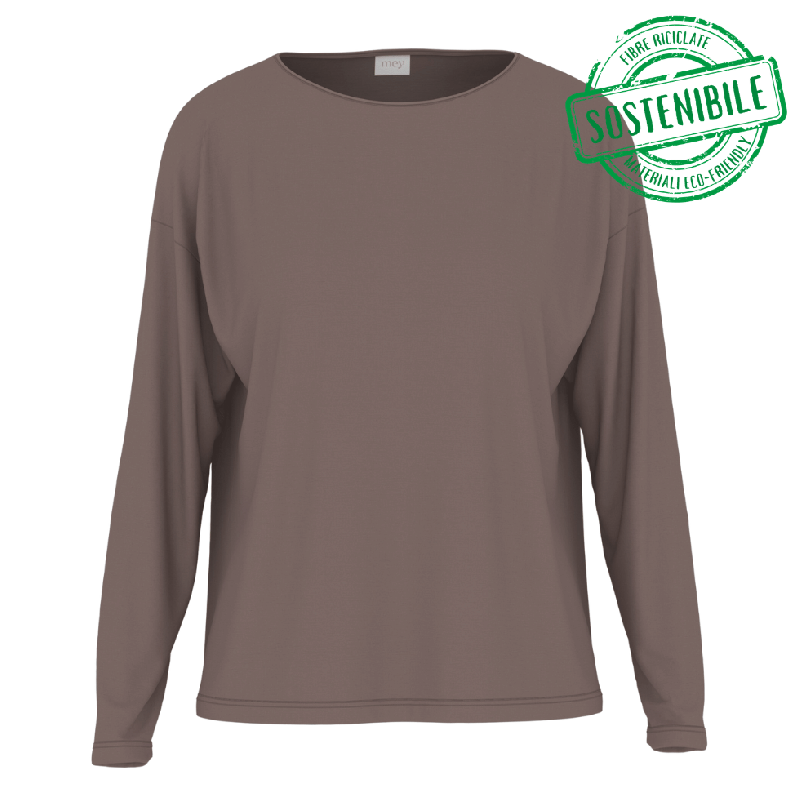 Maglia manica lunga Pure Chic di Mey milk and coffee