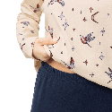 Pigiama in Cotone Mey Winter Birds Almond Milk
