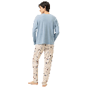 Pigiama in Cotone Mey Winter Birds Almond Milk