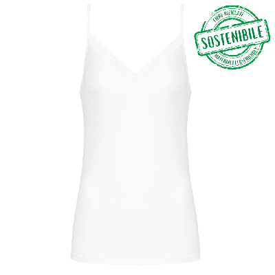 Top in modal serie Modal Lace Mey Women bianco