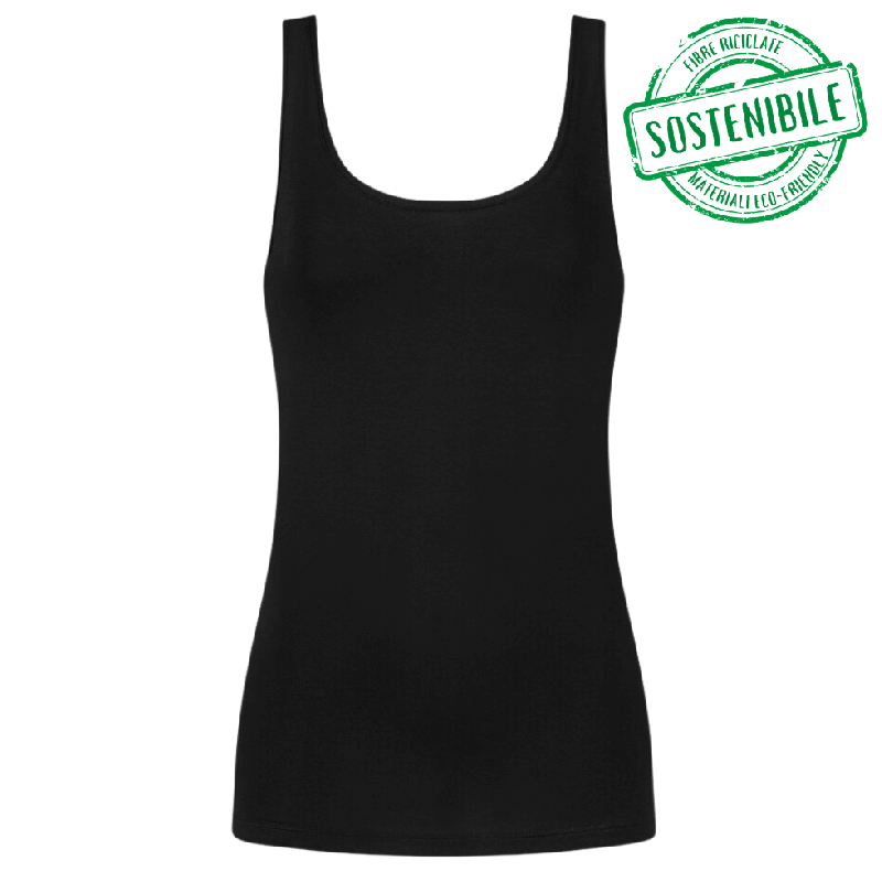 Canotta in cotone organico Superfine Organic Mey nero