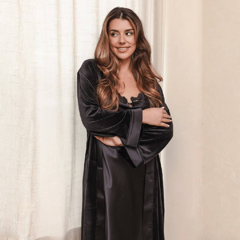 Kimono serie Midnight Haze di Pastunette Premium nera